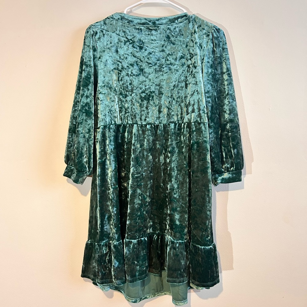 Maternity Motherhood Ruffle Hem Babydoll Dress - Picture 2 of 6